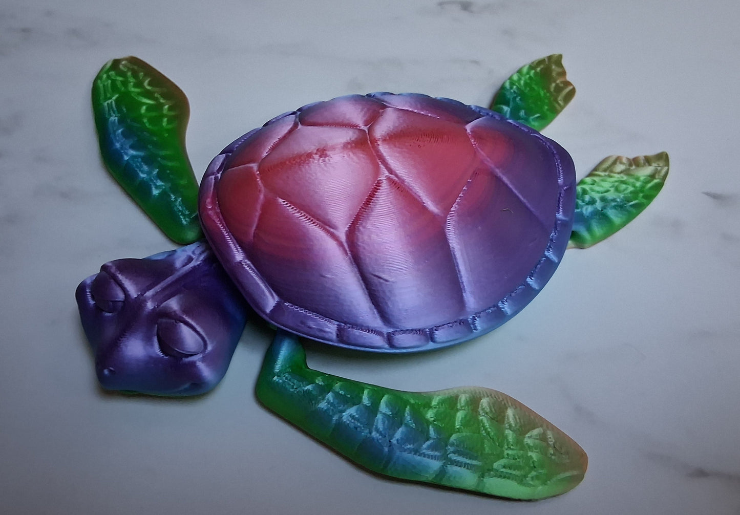 3D Printed Turtle medium and small