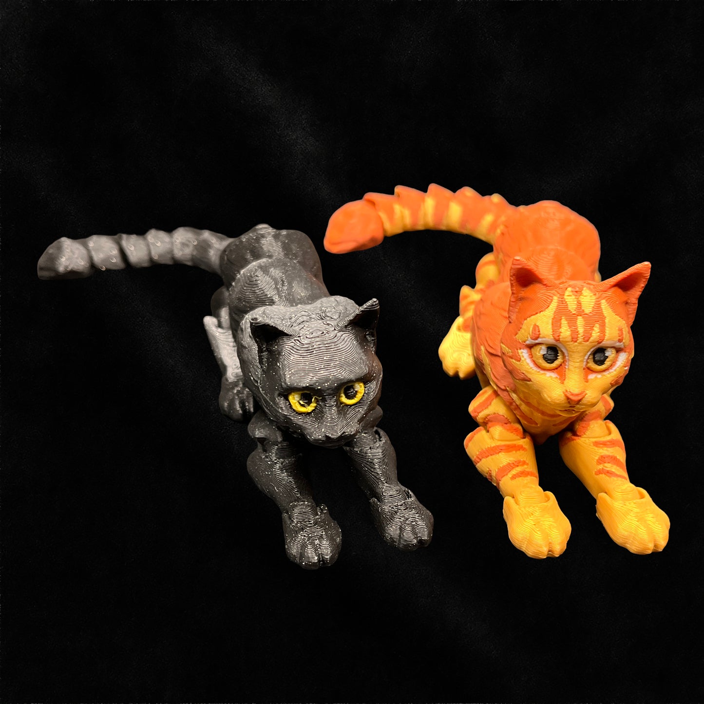 3D Printed Cat medium - 4 colours to choose from