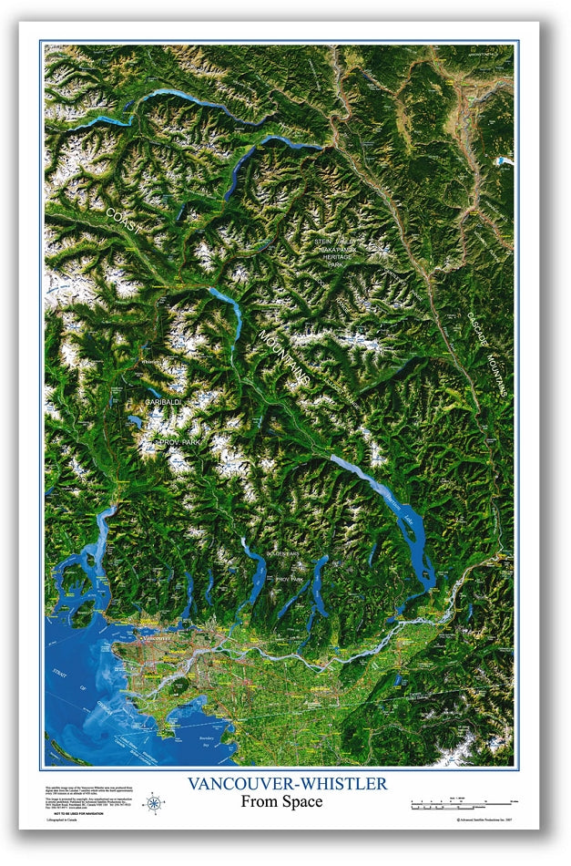 C16 Vancouver to Whistler, poster map