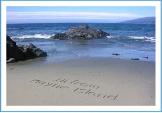 SY410 /SC43 Hi From Mayne Island
