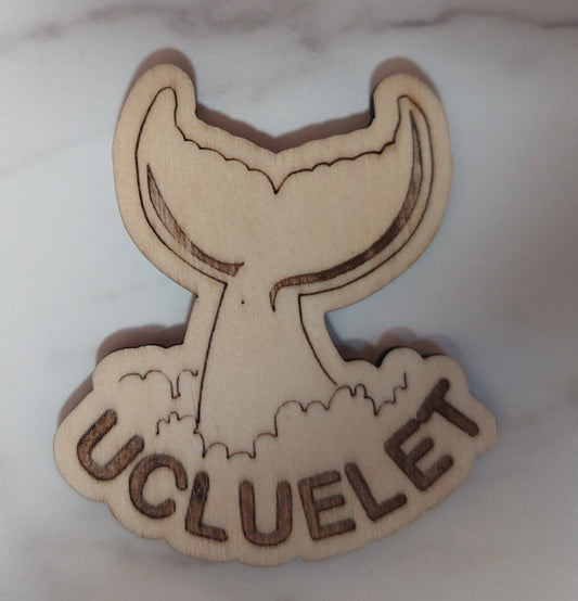 Whale Tail Wood - customized!