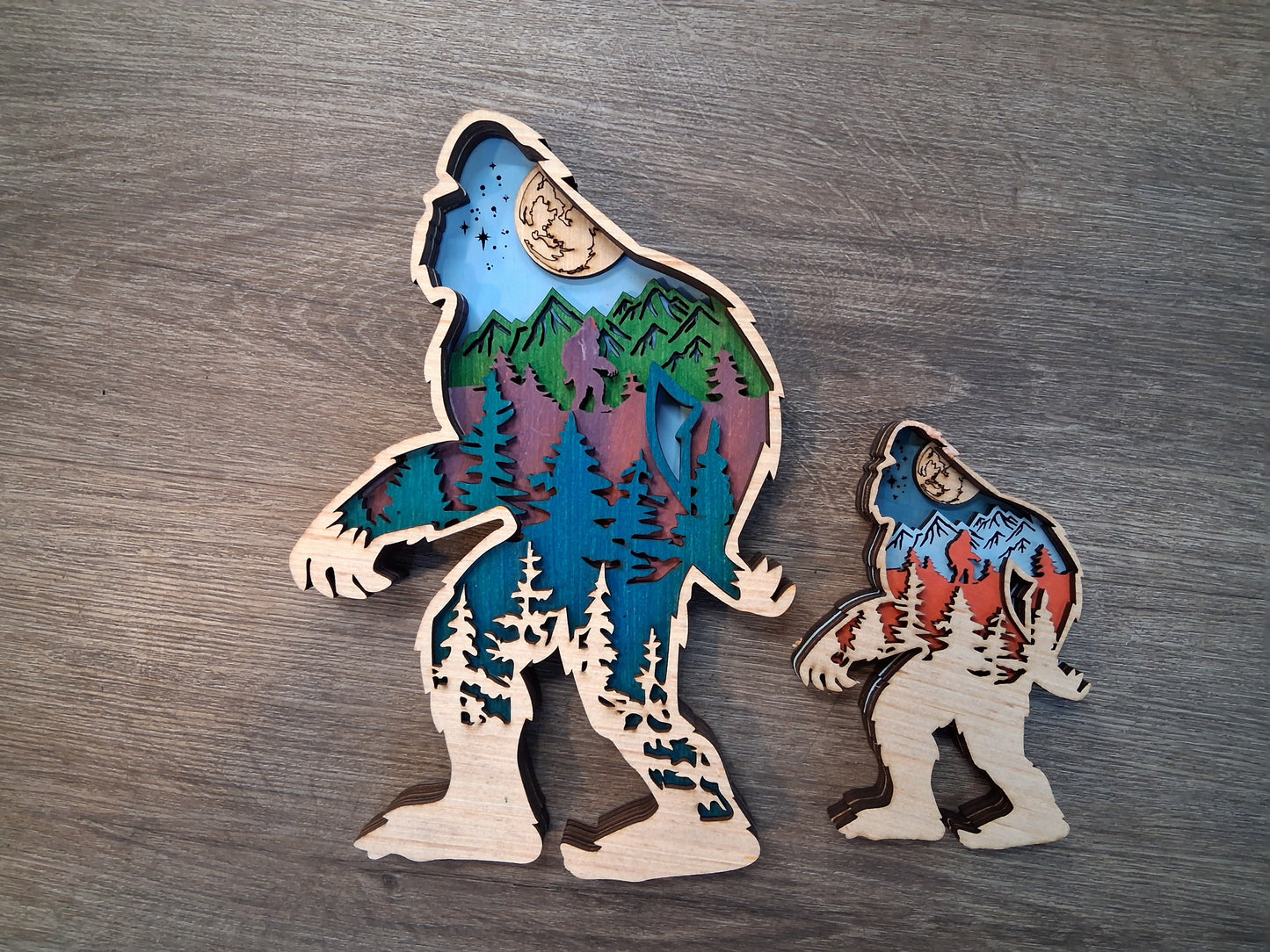 Sasquatch Layered Wood