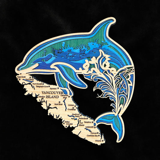 Vancouver Island 13.5"  Layered Wood