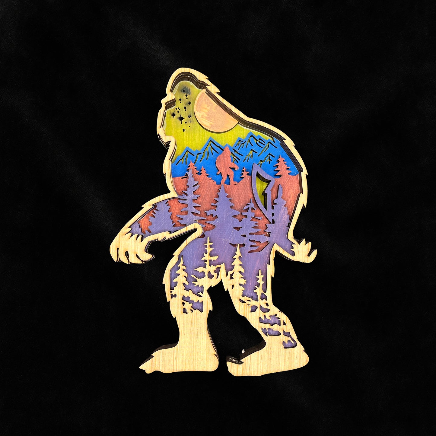 Sasquatch Layered Wood