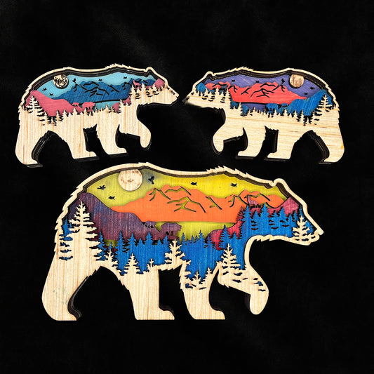 Black Bear Layered Wood