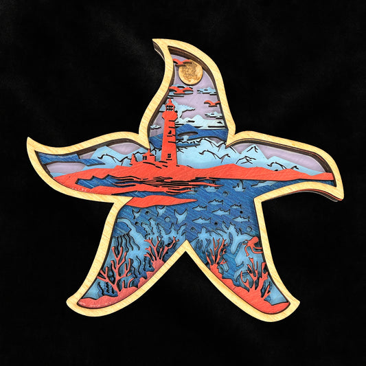 Starfish Layered Wood large
