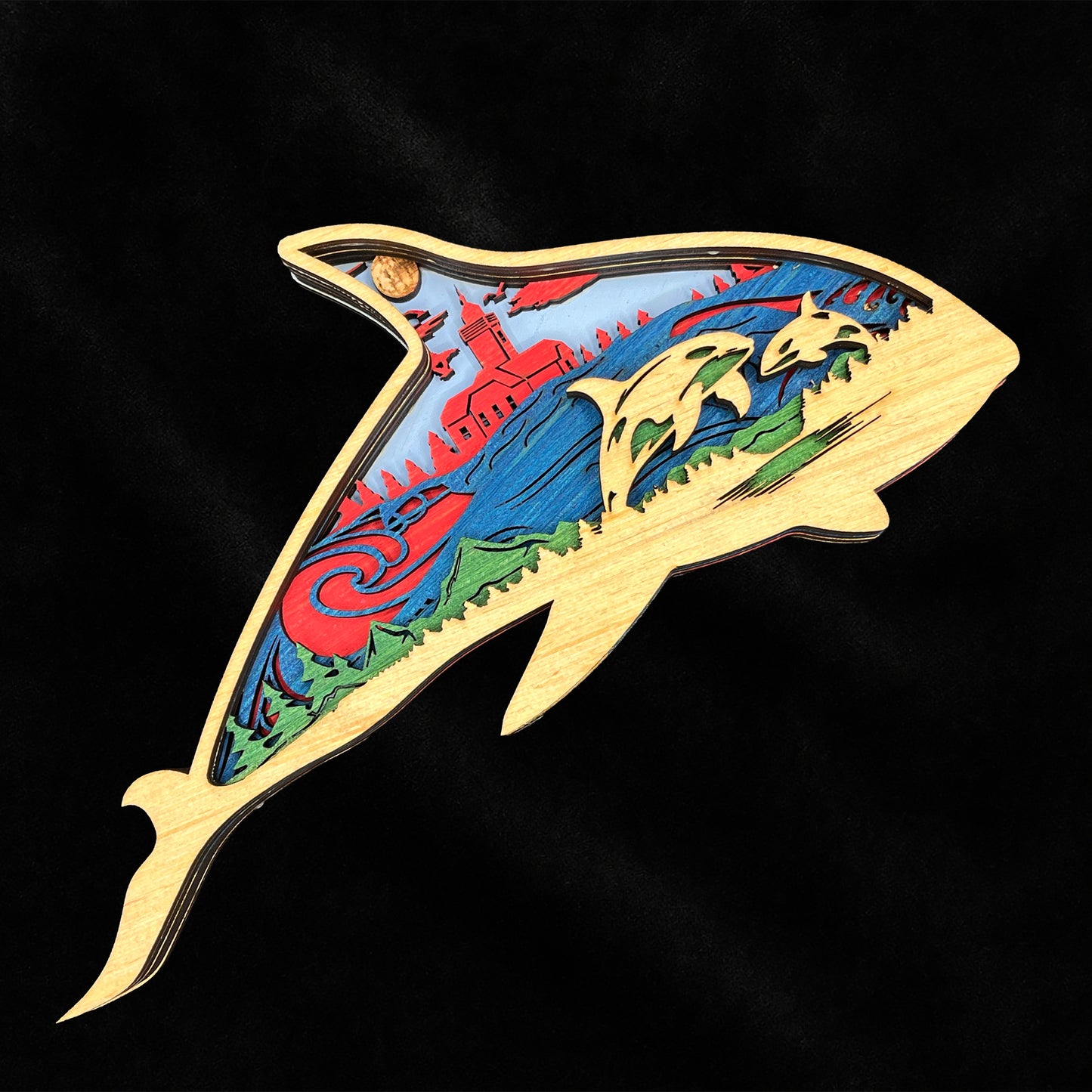 Orca Layered Wood large