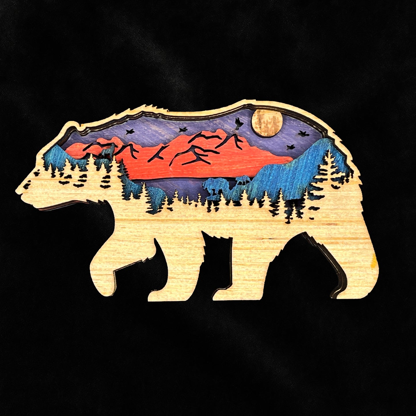 Black Bear Layered Wood
