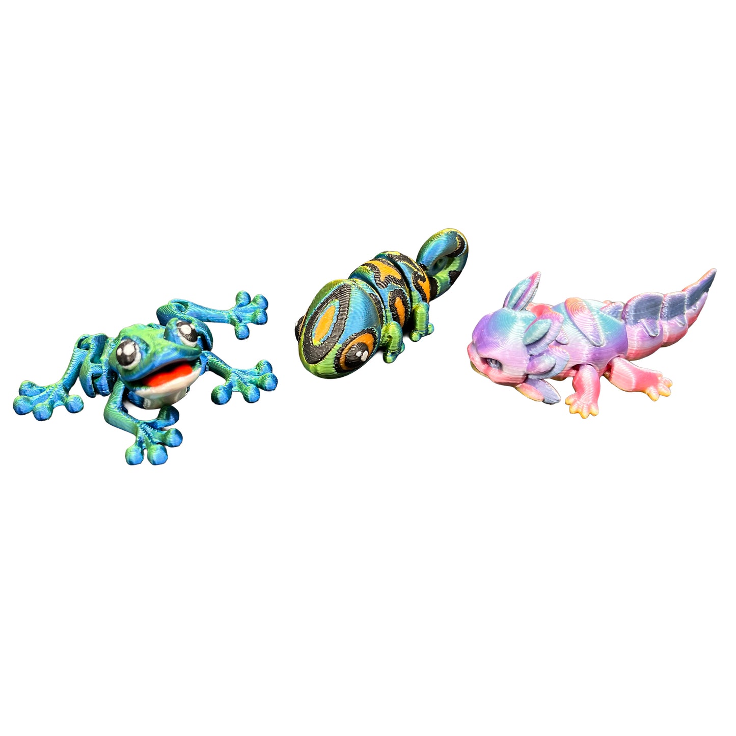 3D Printed mini animals group of 25