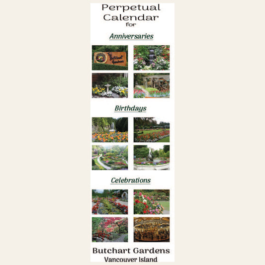 CU001 Butchart Gardens Perpetual Calendar