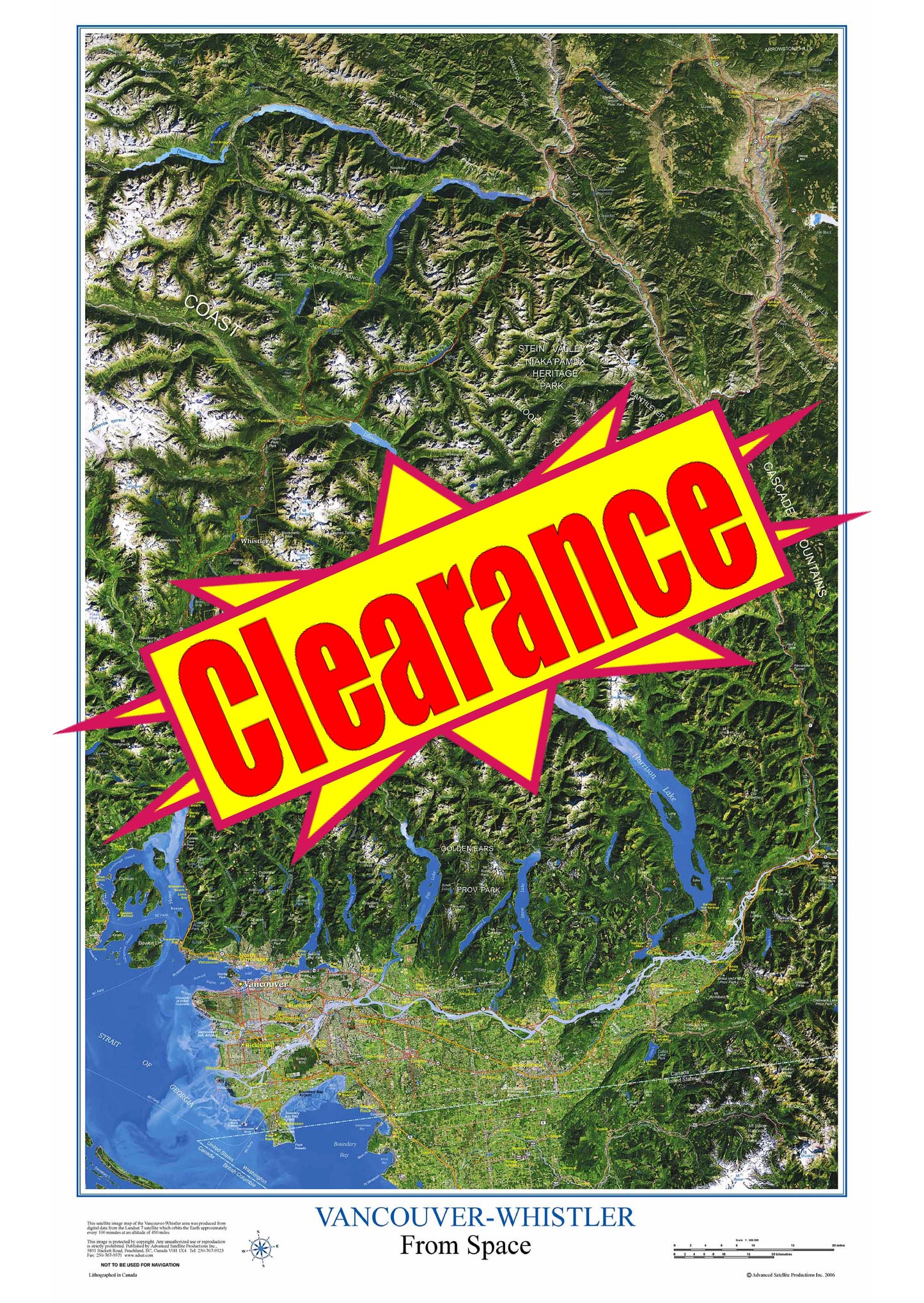C16 Vancouver to Whistler BC, poster map