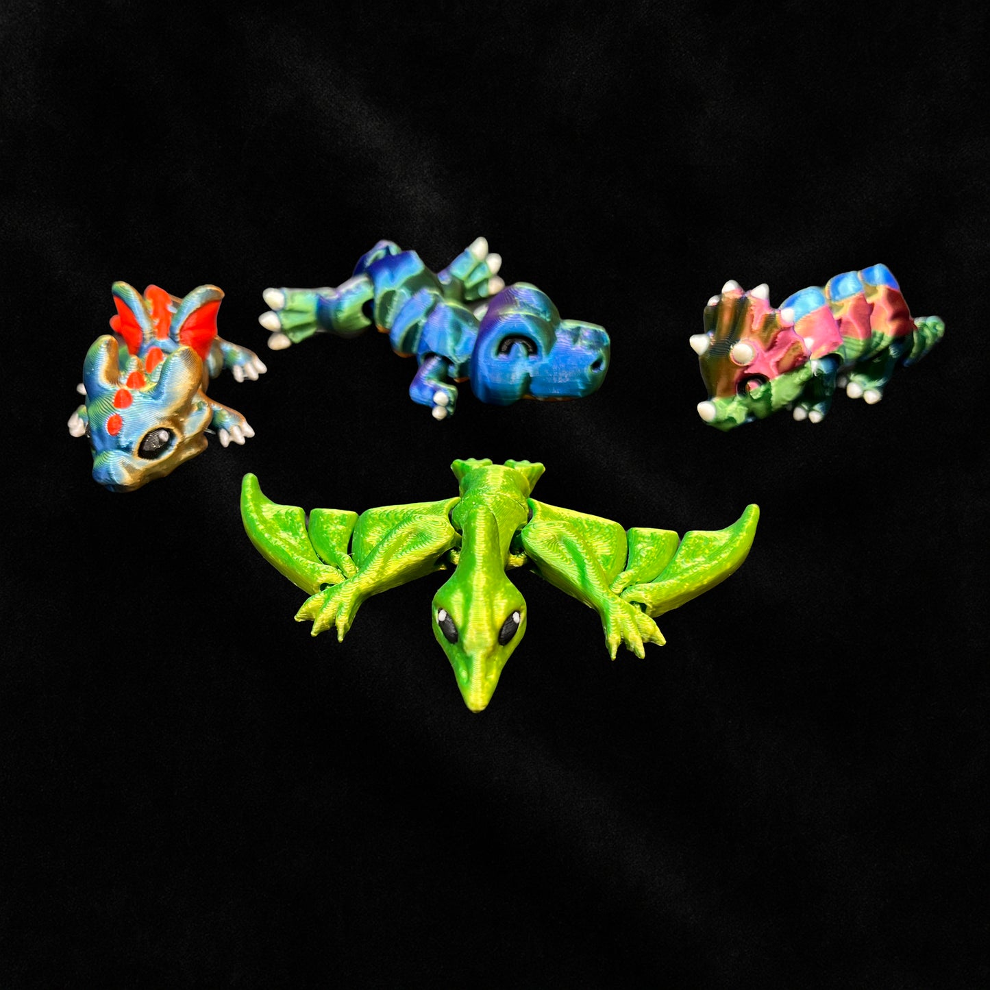 3D Printed mini animals group of 25