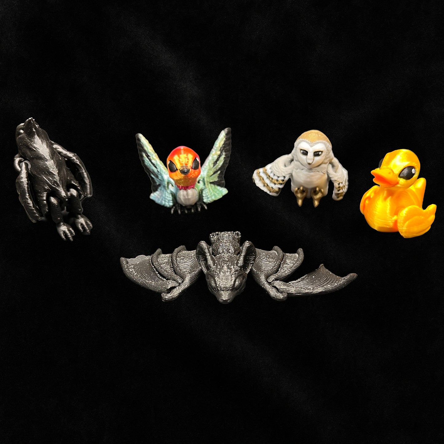 3D Printed mini animals group of 25