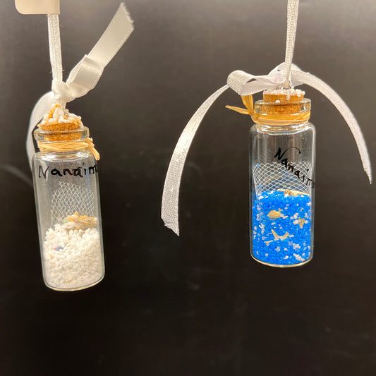 Glass Bottle Ornament - customized!