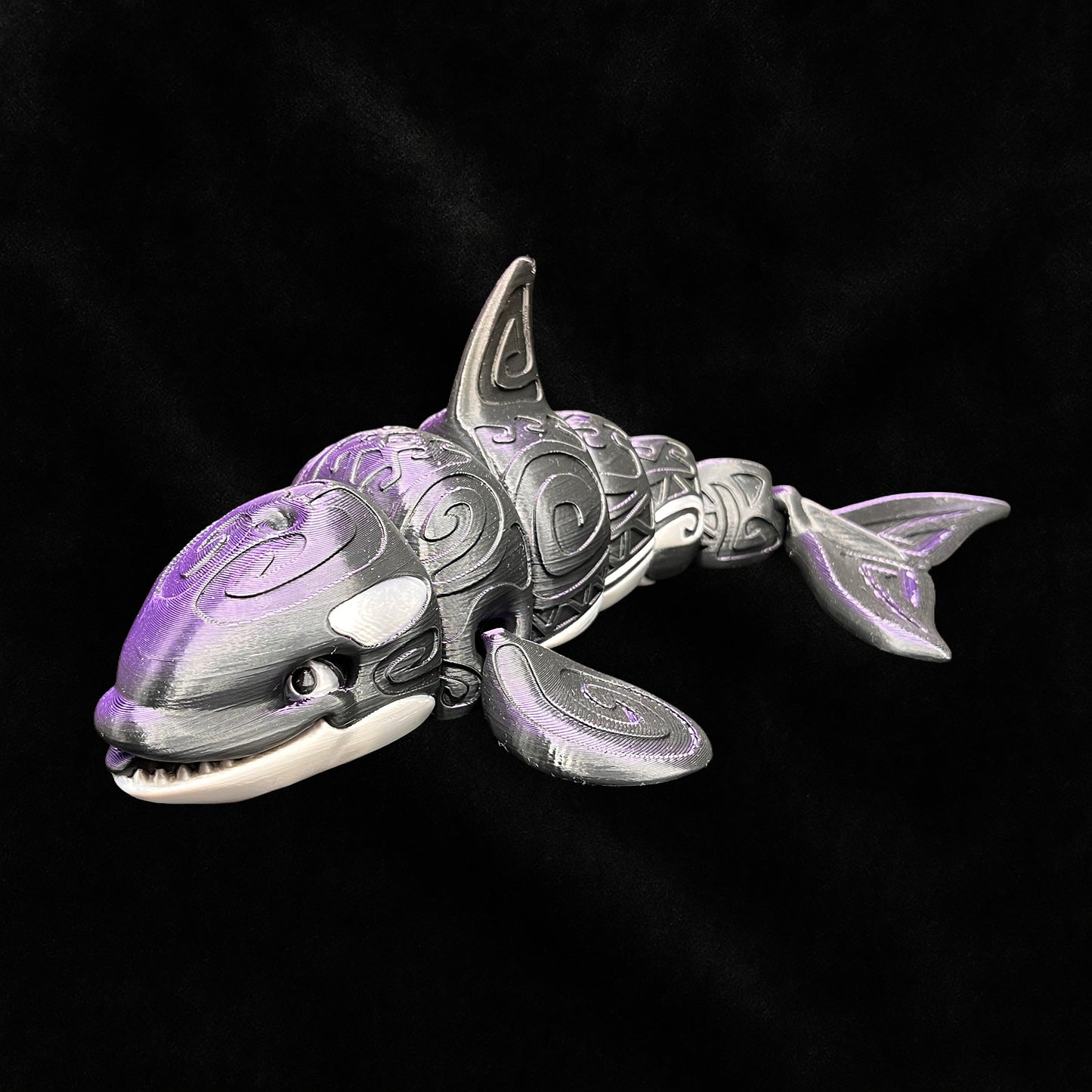 3D Printed Orca large - 4 colours to choose from
