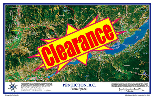 P3102 Penticton BC Placemap, Laminated