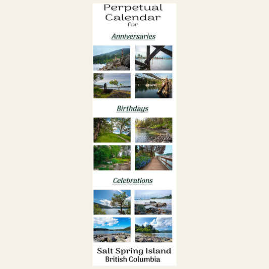 CX001 Salt Spring Island Perpetual Calendar