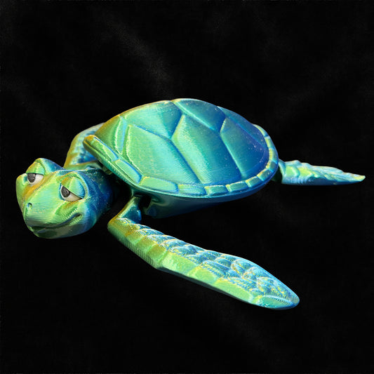 3D Printed Turtle medium and small