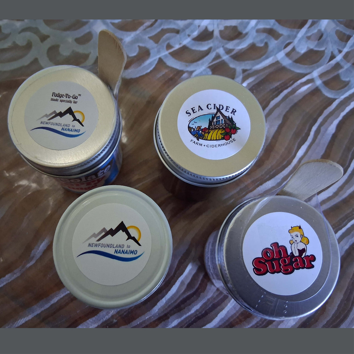 Fudge-To-Go custom label top