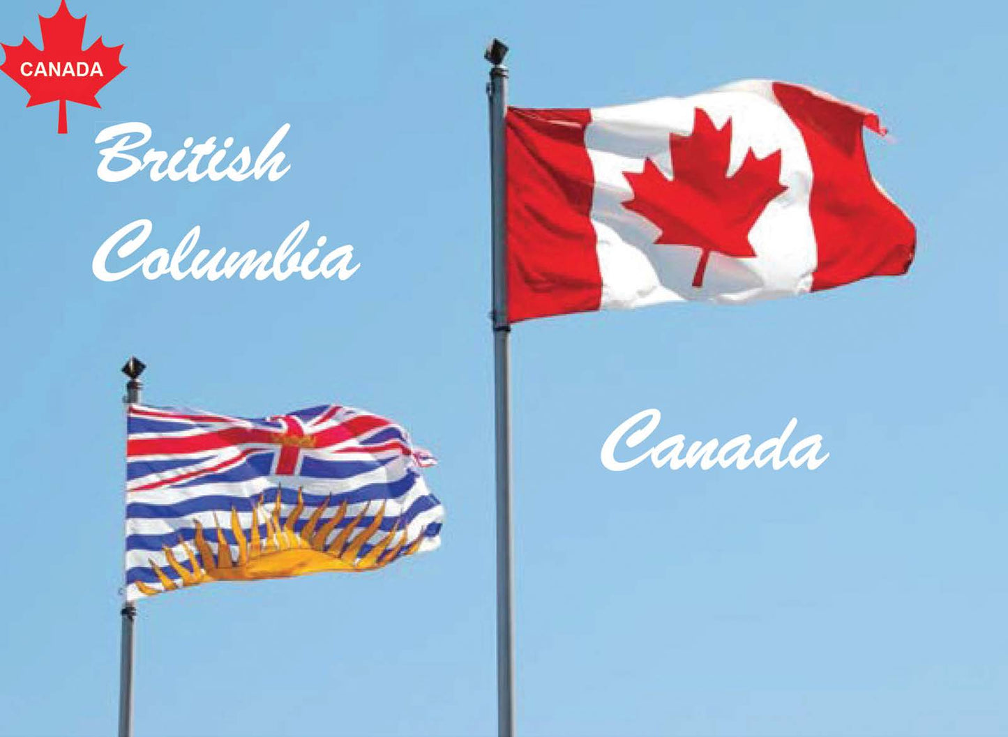 PZ011 /P260 / BC & Canada flags